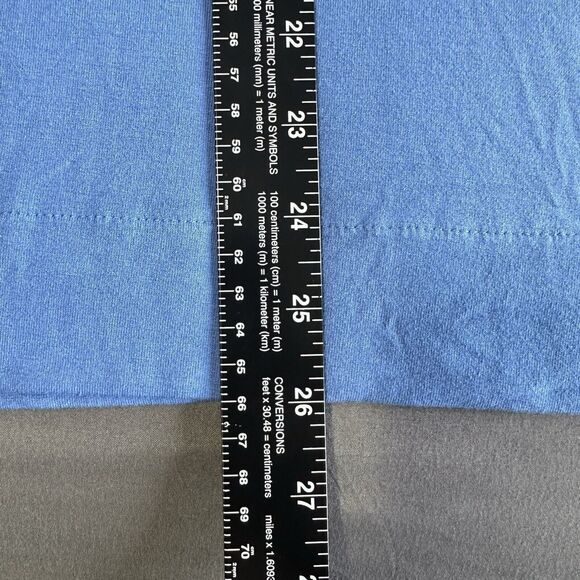 J Jill Wearever Top Womans Size L Blue Blouse Stretch Knit Lightweight Pullover - Picture 8 of 10